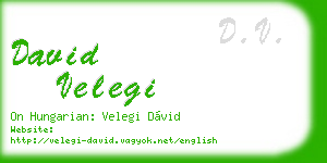 david velegi business card